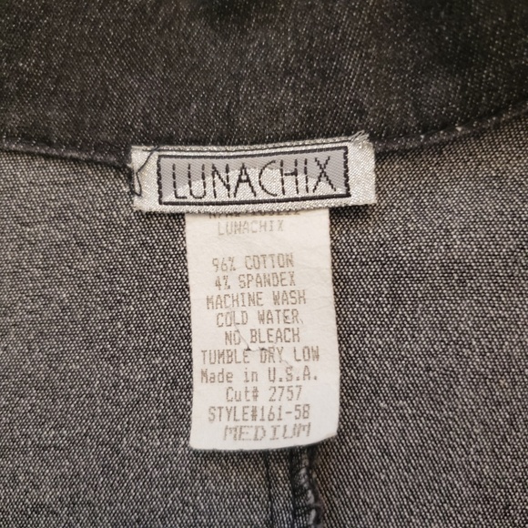 Luna Chix Black Denim Blazer - Picture 4 of 4